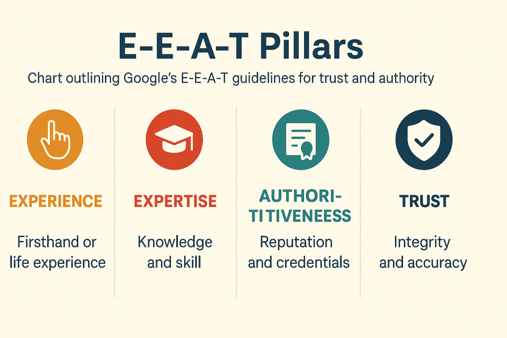E-E-A-T Pillars Chart