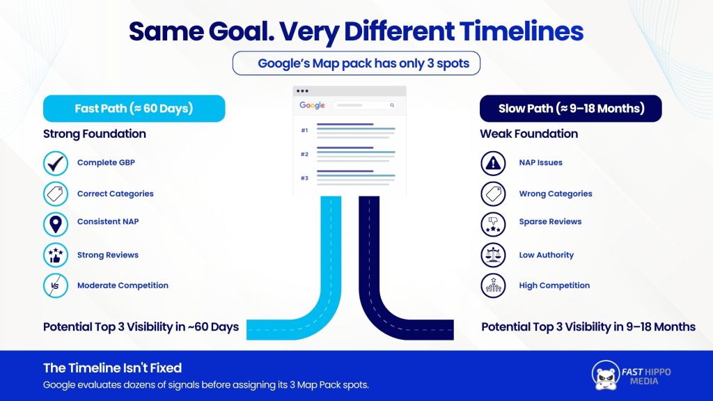 google map pack ranking